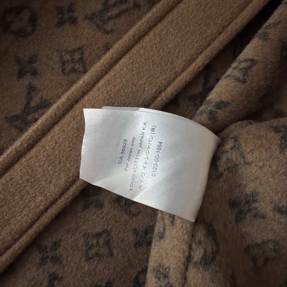 Louis Vuitton Brown Monogram Wool Coat Old Flower Bathrobe Short Coat - Picture 7 of 7
